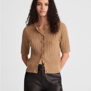 Madewell Puff-Sleeve Cardigan